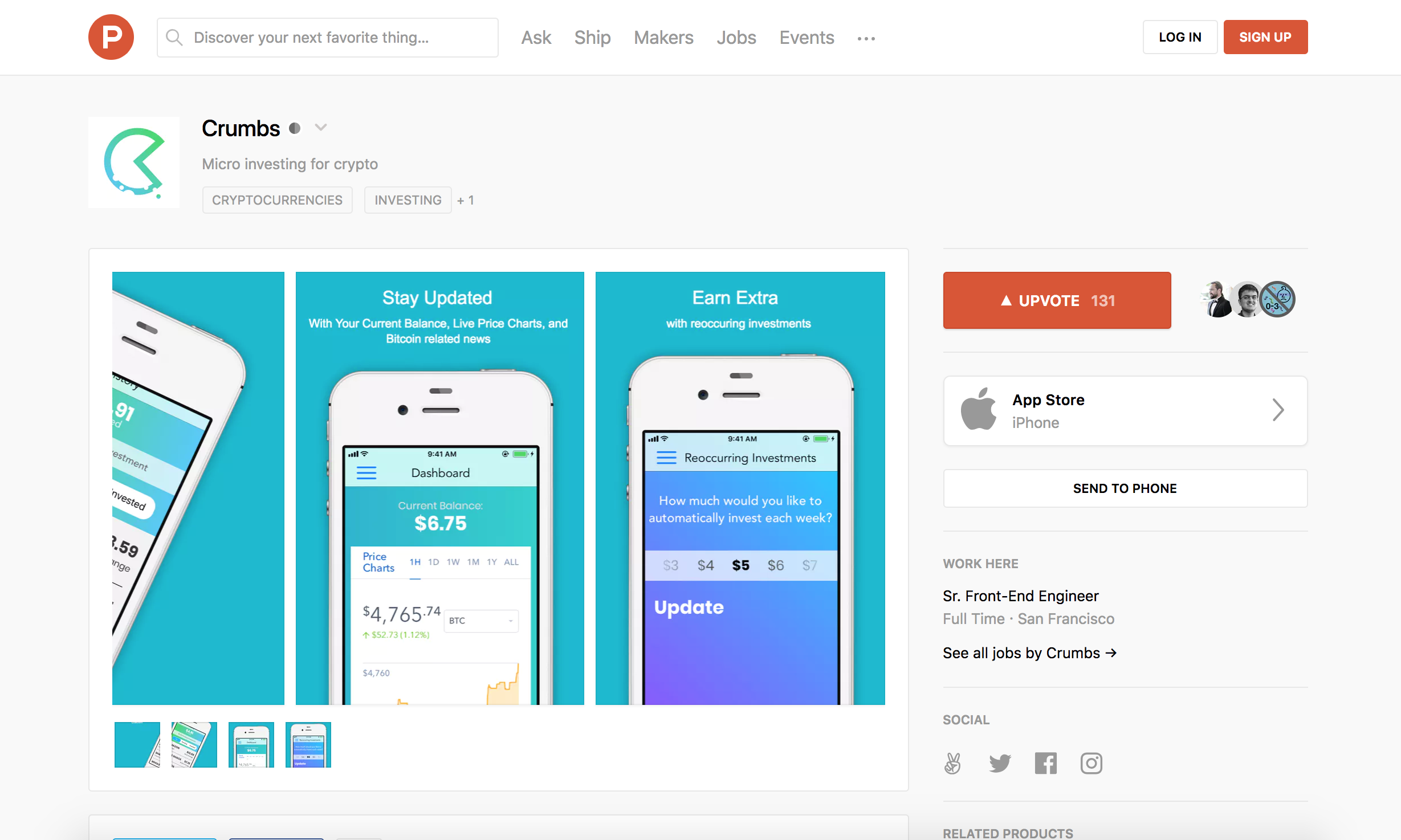 Product Hunt launch